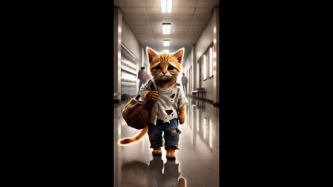 The poor little cat was laughed at because he was poor and couldn't afford new clothes