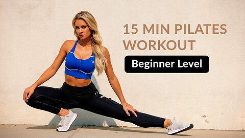 15 min Pilates for Beginners to Build Core Strength & Flexibility (At Home, No Equipment)