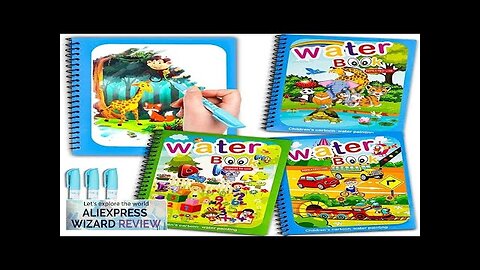 Magical Book Water Drawing Montessori Toys Reusable Coloring Book Magic Water Drawing Review