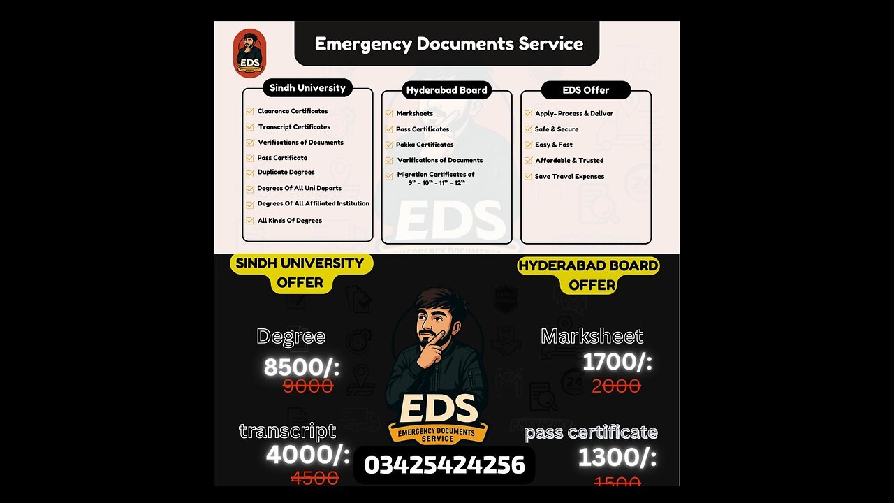 Emergency documents services