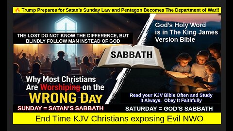 🔥 Trump Prepares for Satan’s Sunday Law and Pentagon Becomes The Department of War!!