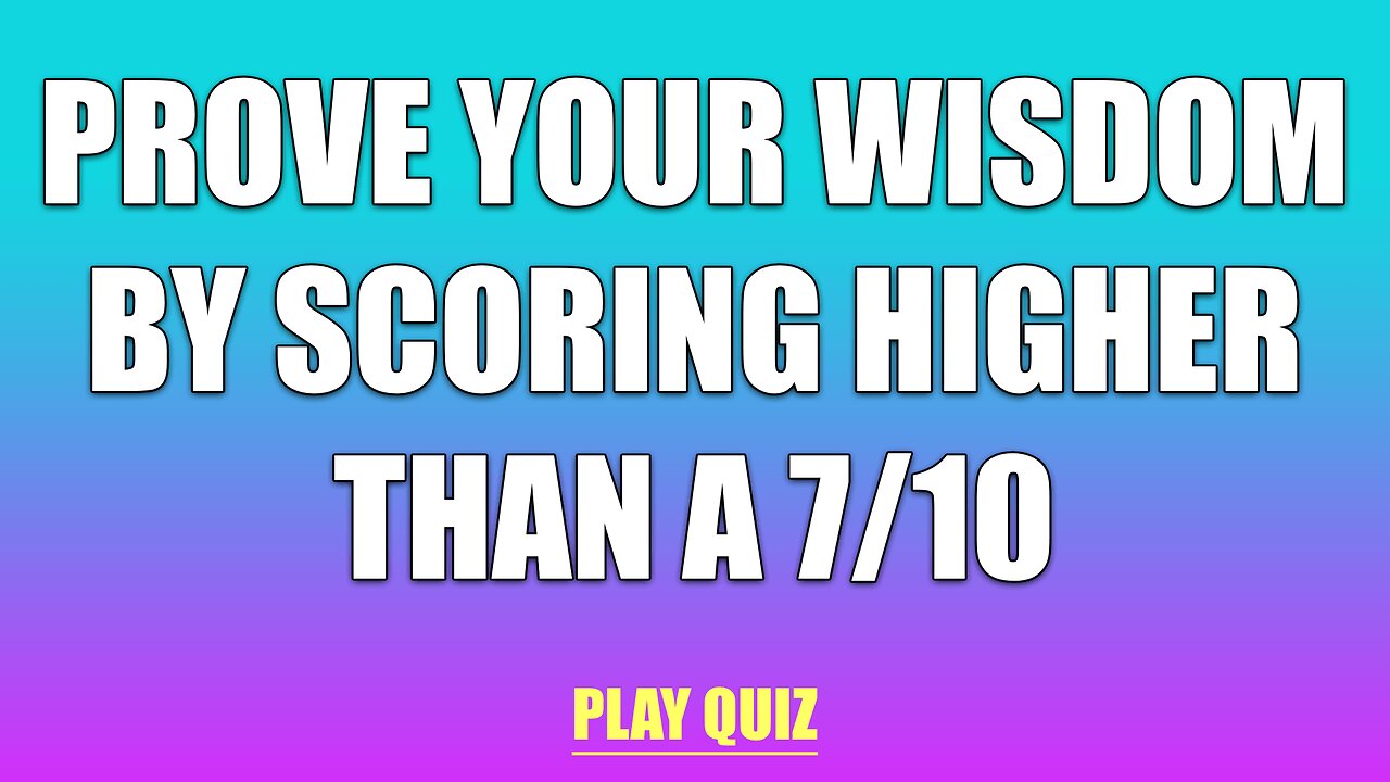 Play This Quiz