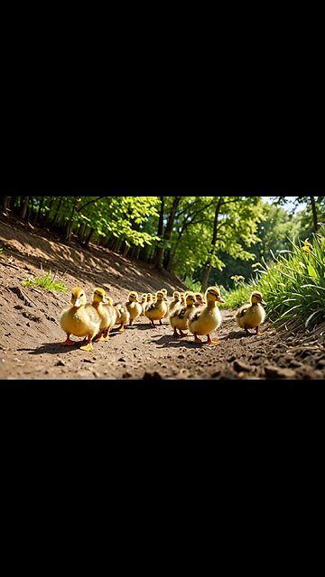 Conquering The Steep Slide - Ducklings Nail It -