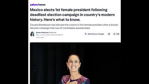 Mexican President Claudia Sheinbaum has erected an armored wall outside the presidential palace in anticipation of a large protest against her continued protection & support of drug cartels