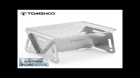 Tomshoo Camping Wood Burning Stove with Grill Plate Outdoor Portable Folding Stainless Review