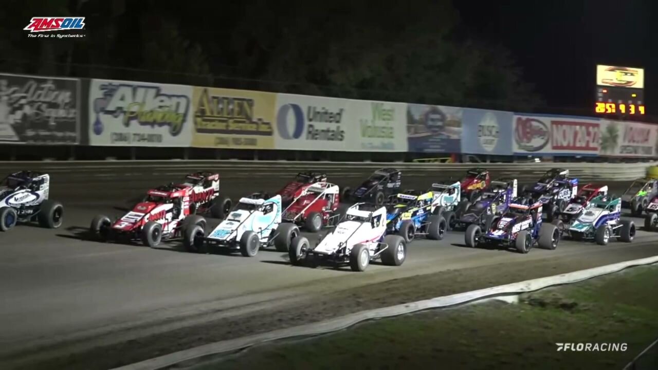 Feature: 2025 USAC AMSOIL National Sprint Cars Monday At Volusia Speedway Park (2/10/2025)