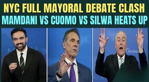 US NYC Mayoral Debate FULL Video: Mamdani, Cuomo, Sliwa FACE OFF Over Trump, Hamas In 1st Debate