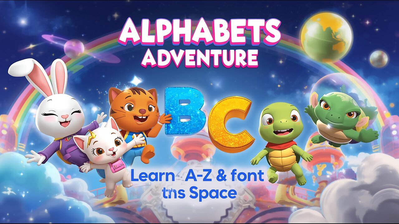 Kids Allphabet learning video .Kids Alphabet Learning Video | Fun ABC Adventure in 3D Cartoon Style
