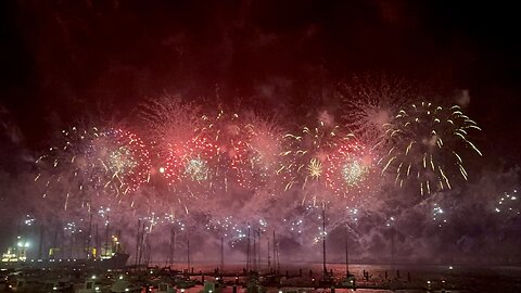 Ponta Delgada - Fogo de artifício / Fireworks 4K - Passagem de ano / NYE, Acores Portugal 01.01.2025