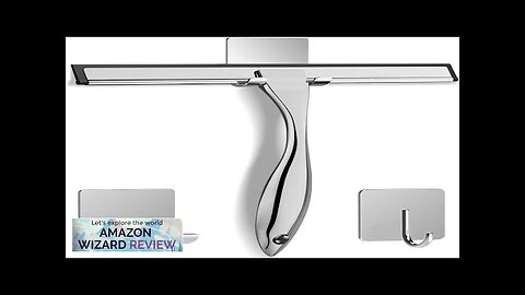 All-Purpose Stainless Steel Shower Squeegee for Shower Glass Door with 2 Adhesive Review