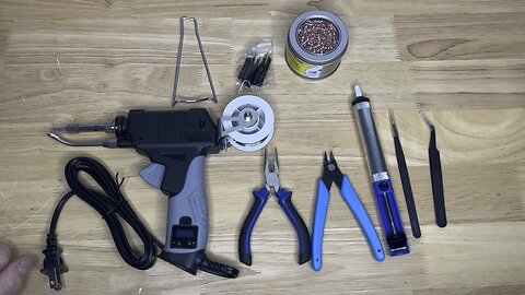DIY Semi Automatic Soldering Iron Kit and Soldering Wire Using Magnetic Base Fixture