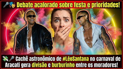 🎭Debate nacional #LéoSantana vira centro da polêmica com cachê milionário no carnaval de Aracati! 😱💸