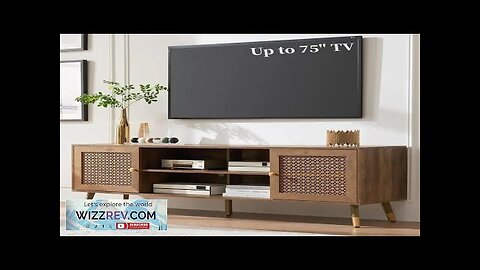 Modern Entertainment Center for TVs up to inches Boho TV Console Review