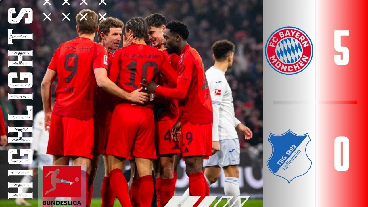 Bayern Munchen 5-0 Hiffenheim | Bundesliga 24/25 | Highlights