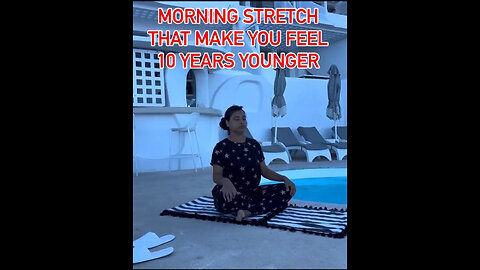 Morning Stretches That Makes You FEEL 10yrs YOUNGER. Sacred Union Merging MIND, BODY & SOUL (:56sec)