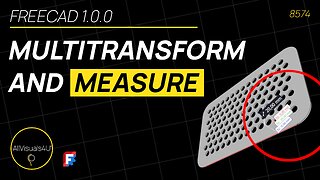📏 FreeCAD For Beginners - FreeCAD Multitransform - FreeCAD Measure Distance