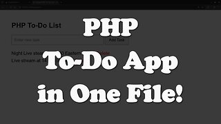 PHP To-Do List App for Beginners | Build CRUD in One File!