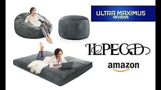 📦 Bean Bag Chair Convertible | Adult Sized | ILPEOD