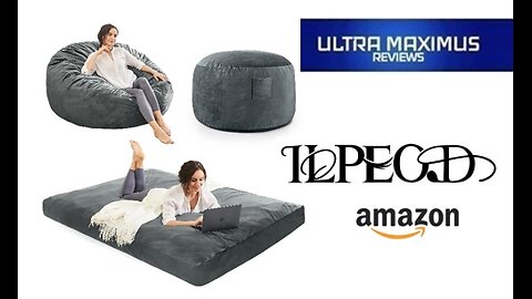 📦 Bean Bag Chair Convertible | Adult Sized | ILPEOD