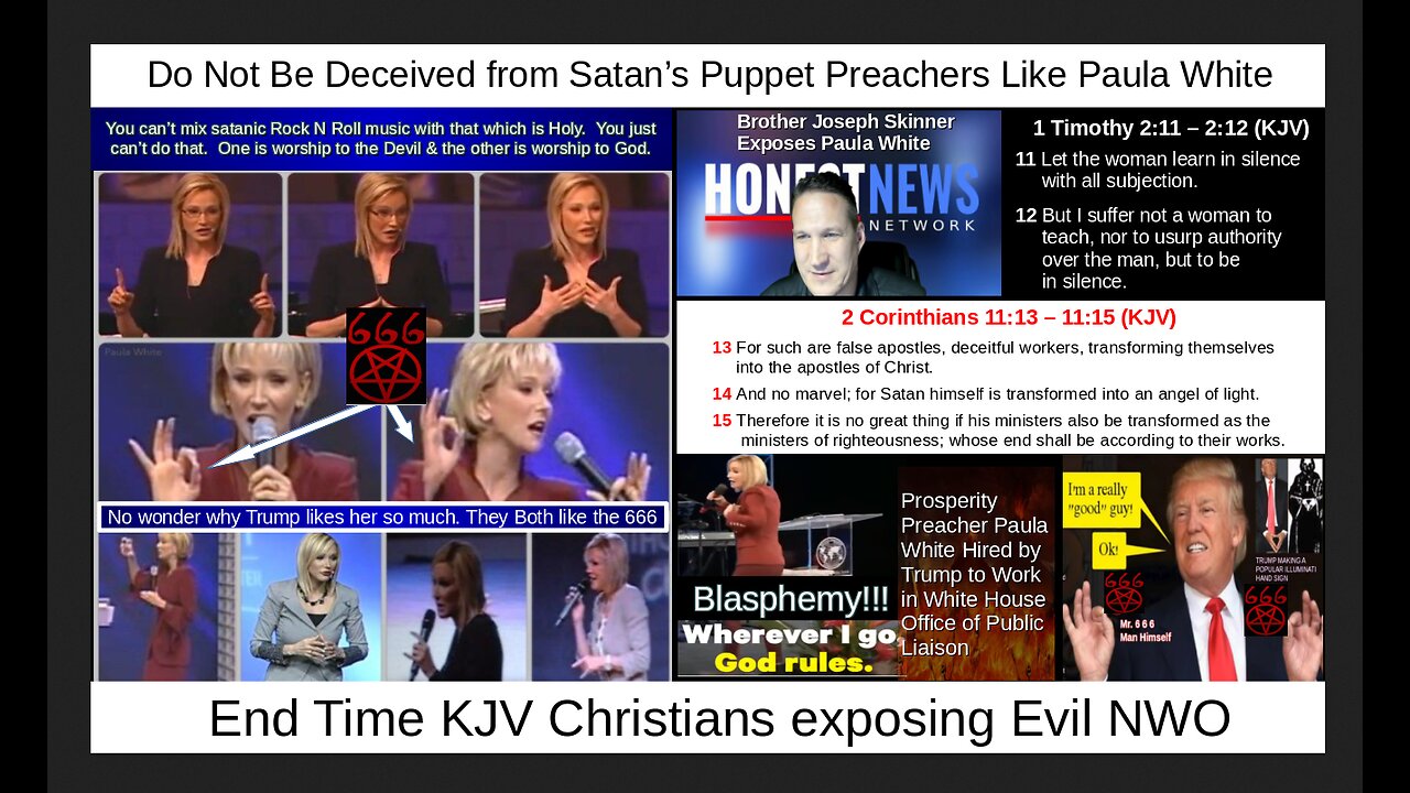 Do Not Be Deceived from Satan’s Puppet Preachers Like Paula White