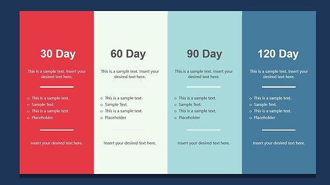 30 60 90 day plan Templates for PowerPoint & Google Slides