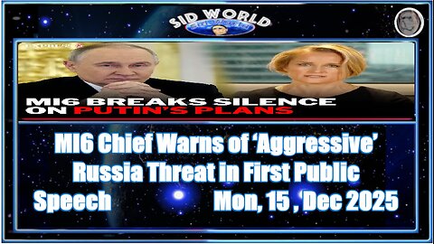 MI6 Chief Warns of ‘Aggressive’ Russia Threat in First Public Speech