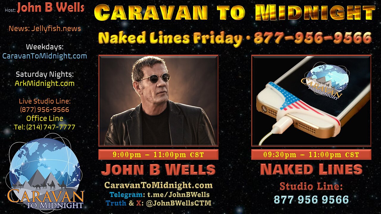 Naked Lines Friday - John B Wells LIVE