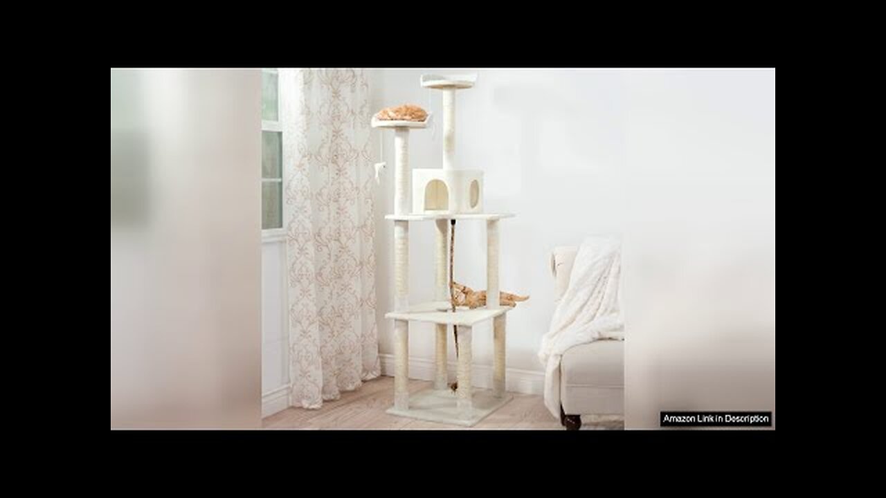 Cat Tree - 6-Foot Cat Tower for Indoor Cats with Napping Perches, Review