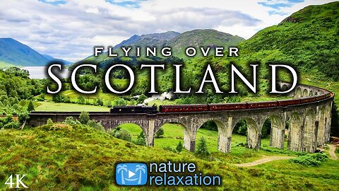 FLYING OVER NORWAY (4K UHD) 1HR Ambient Drone Film + Music by Nature Relaxation™ for Stress Relief