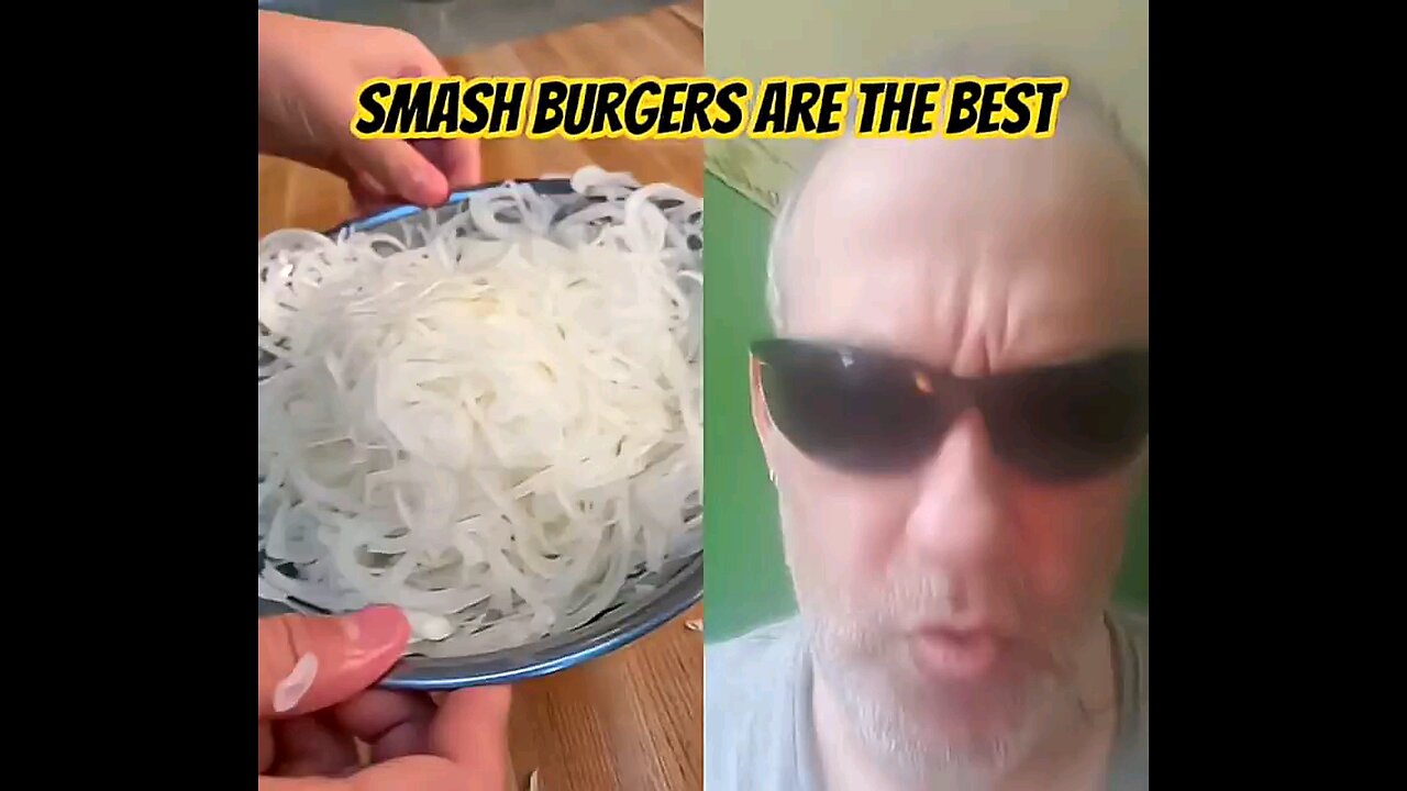 YUM Your Basic Smash Burger with Onions and Cheese