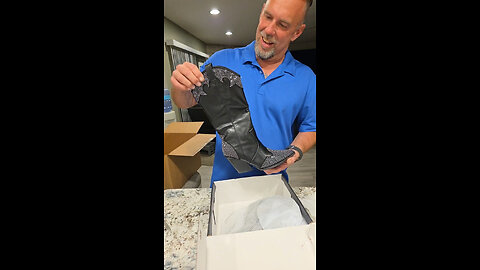 Violet Rituno with the N.Y. mysterybox