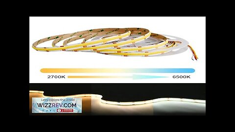 COB CCT LED Strip Lights 608 LEDs/m High Density Flexible Dimmable FOB Review