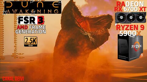 Dune: Awakening FSR 3 Frame Generation On RX 6700 XT + R9 5900X + 64GB RAM CL16