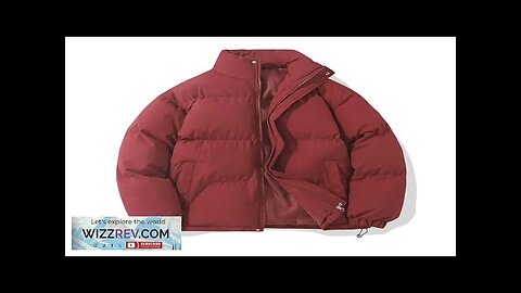 Y2K Autumn And Winter Vintage Warm Puffer Jacket Women High Neck Zipper Review