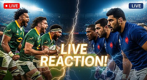 RUGBY: South Africa vs France Live Watch-Along / Reaction Stream