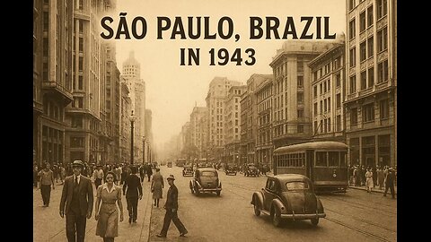 Rare Historical Footage: São Paulo, Brazil in 1943 – A City Frozen in Time
