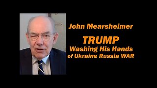 Daniel Davis -John Mearsheimer 9.25.25 : Trump’s Bold Move: Washing His Hands of the Russia-Ukraine Disaster