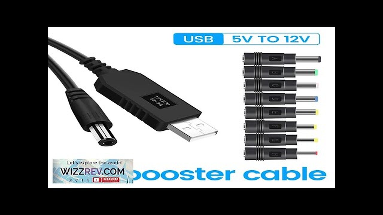 USB to DC Power Cable 5V To 12V Boost Converter 8 Adapters Review