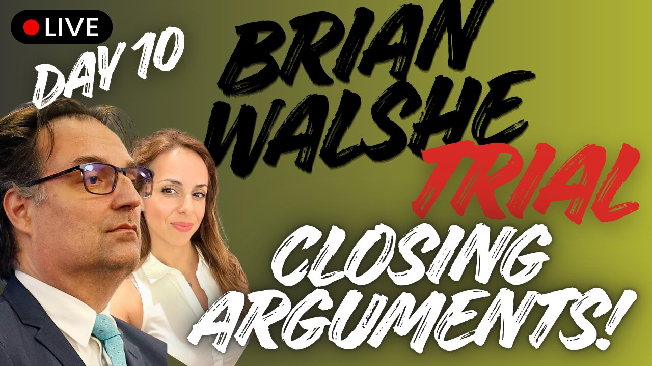 Brian Walshe Closing Arguments + Jury Watch| Day 10 Trial Live