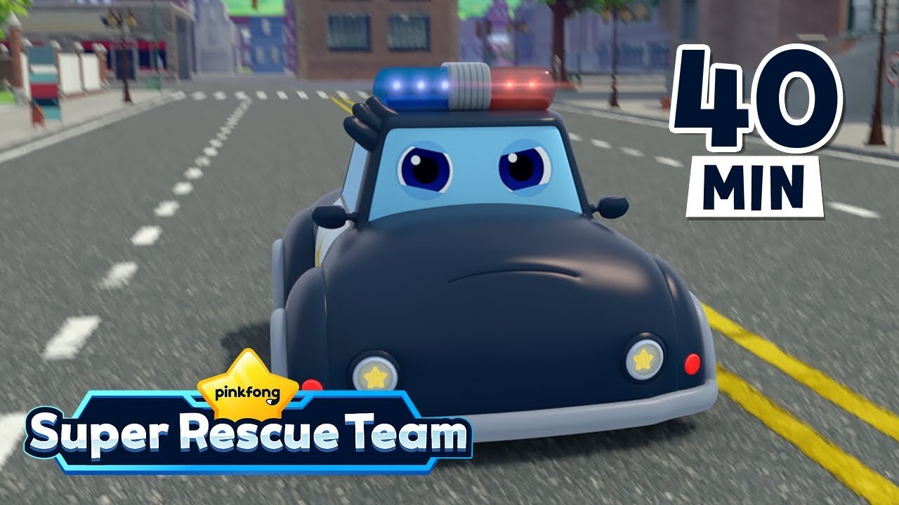 [ALL] 🚔 Eee-Ooh, Eee-Ooh!｜Police Car Special｜Pinkfong Super Rescue Team