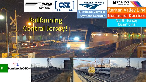 Winter railfanning around Central New Jersey! Featuring NJ Transit, Norfolk Southern & CSX