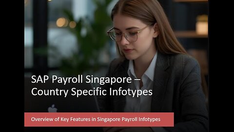 SAP Payroll Singapore – Country Specific Infotypes
