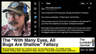 The "With Many Eyes, All Bugs Are Shallow" Fallacy