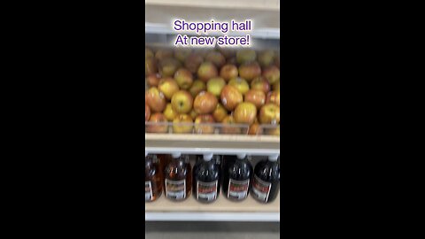 Grocery shopping hall