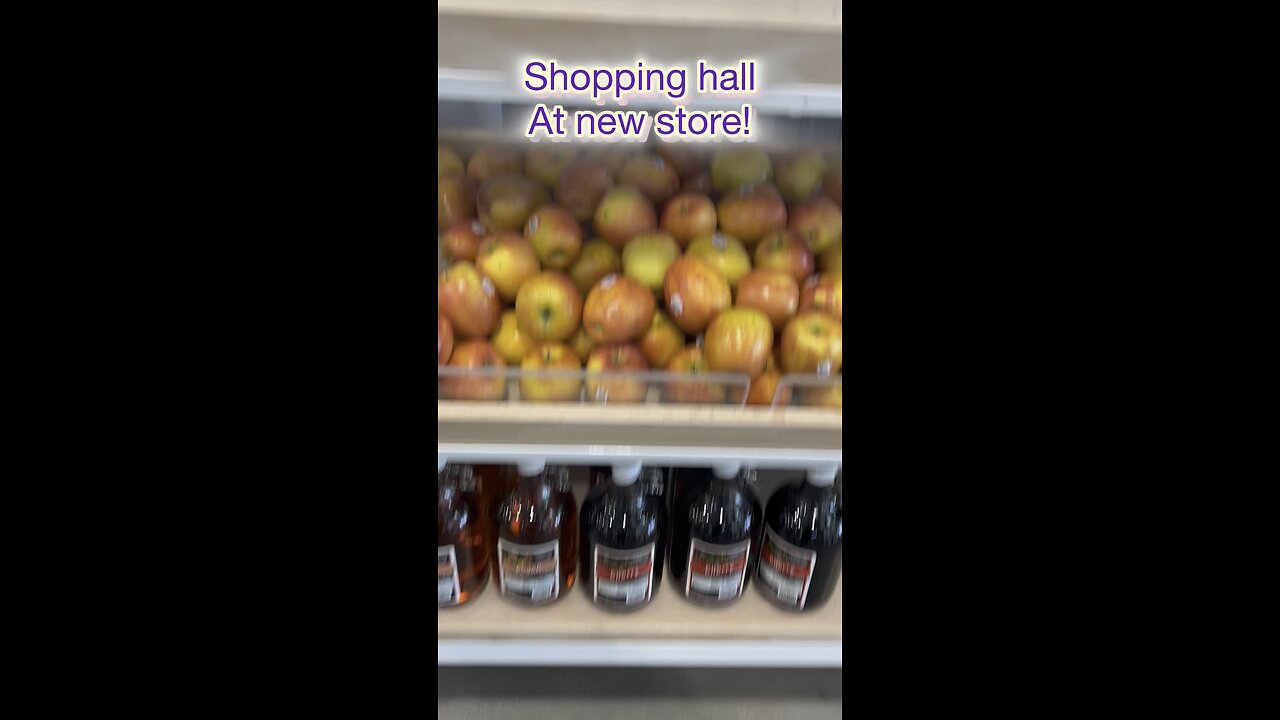 Grocery shopping hall