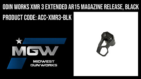 Odin Works XMR 3 Extended AR15 Magazine Release, Black - ACC-XMR3-BLK