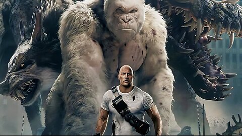 Dwayne Johnson(The Rock) fighting with his gorilla🦍 friend | The Rampage