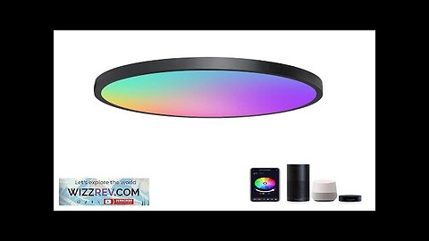 LIXINCORDA 24W WIFI Smart Ceiling Lamp Bluetooth RGBCW Colorful 1920lm Bedroom Lamp Review