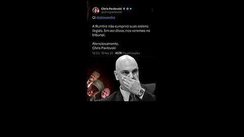 Rumble contra Alexandre de Moraes