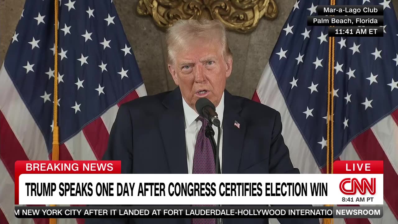 Trump uses press conference to rant 'no water comes out of the shower'